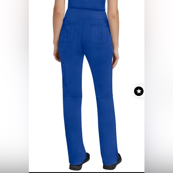 Purple Label Women's Tori Yoga Waistband Scrub Pant | Galaxy Blue - Picture 2 of 6